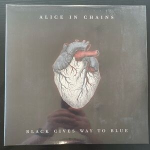 ALICE IN CHAINS BLACK GIVES WAY TO BLUE 2LP ELECTRIC SMOKE VINYL IN HAND